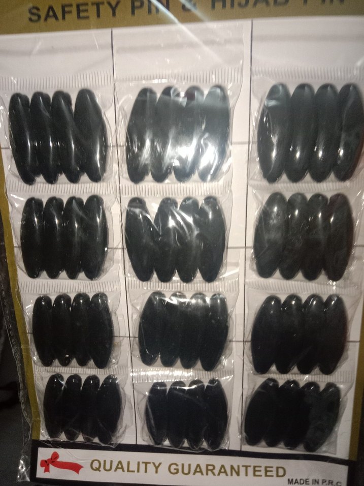 4 Adet Siyah Makyaj eşarp iğnesi - Görsel 5