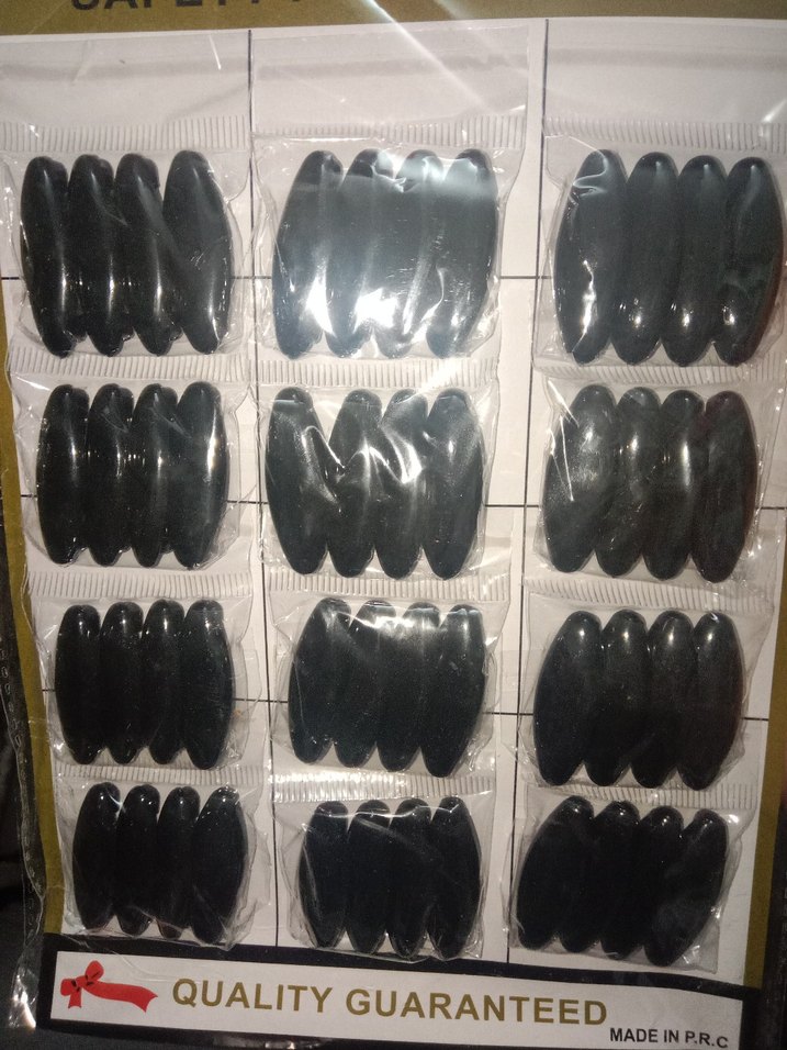 4 Adet Siyah Makyaj eşarp iğnesi - Görsel 4