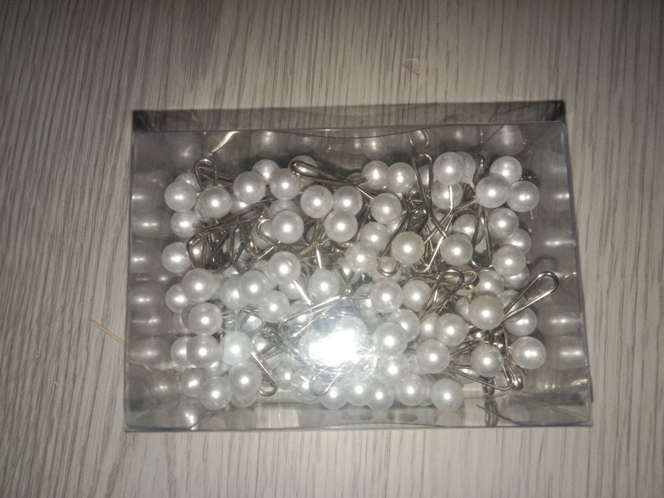 10 adet İnci rengi eşarp ve şal klipsi - Görsel 2