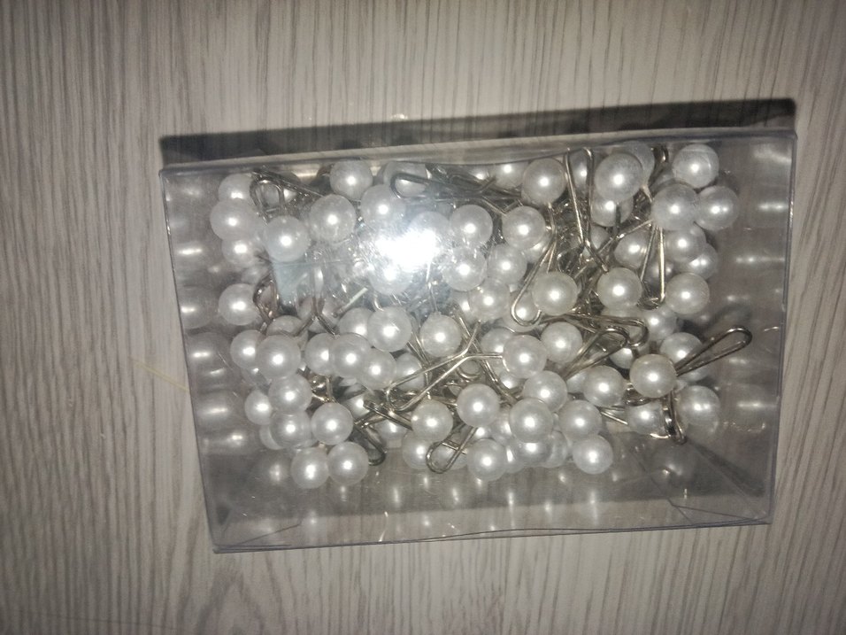 10 adet İnci rengi eşarp ve şal klipsi - Görsel 3