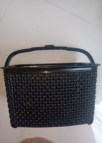 Siyah Plastik Mandal Sepeti Damla Modeli - Görsel 3