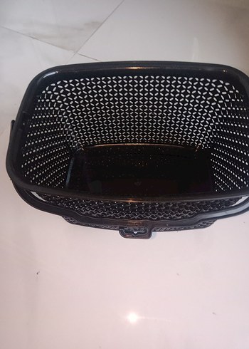 Siyah Plastik Mandal Sepeti Damla Modeli - Görsel 4