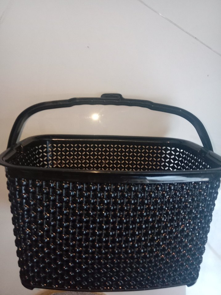 Siyah Plastik Mandal Sepeti Damla Modeli - Görsel 2