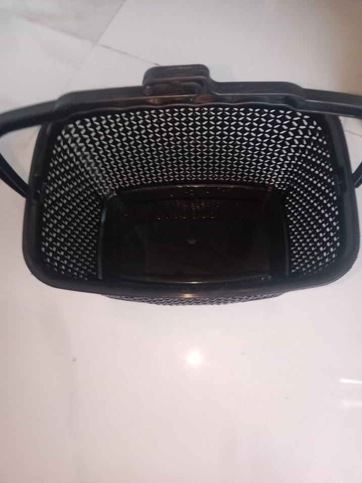 Siyah Plastik Mandal Sepeti Damla Modeli - Görsel 5