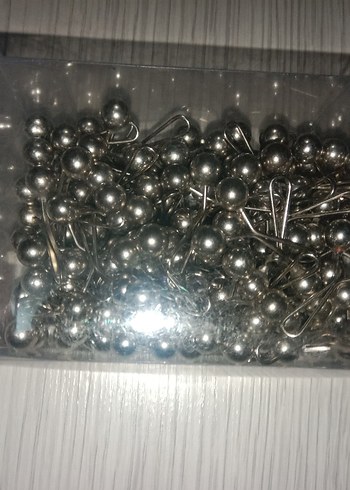 10 Adet Şal klipsi eşarp klipsi gümüş renk - Görsel 3