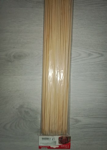 30 Adet Bambu çöp şiş 40 cm ve 5 mm - Görsel 2