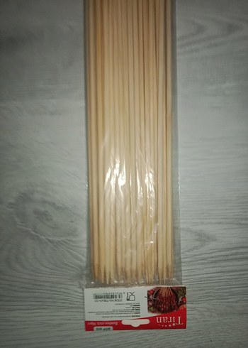 30 Adet Bambu çöp şiş 40 cm ve 5 mm - Görsel 3