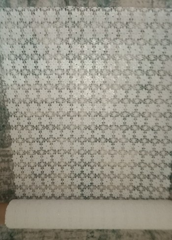 5 Metre PVC dantel örtü Dantel Kumaş, PVC raf örtüsü - Görsel 6