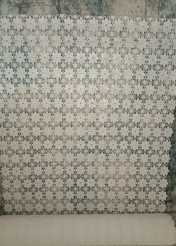 5 Metre PVC dantel örtü Dantel Kumaş, PVC raf örtüsü - Görsel 3