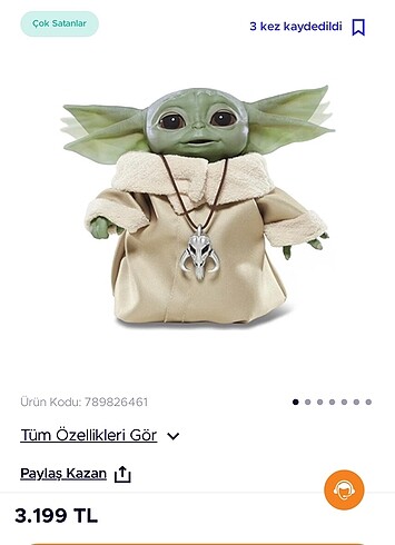  Star wars grogu hareketli figür oyuncak