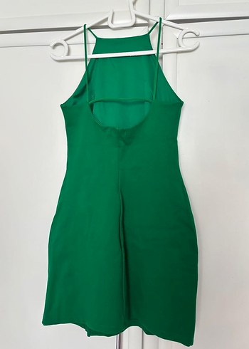 Yeşil Mini Elbise - Görsel 2