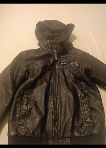 çocuk deri mont - Görsel 3