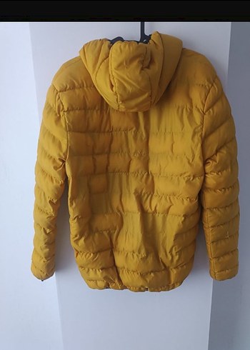 Sarı Fermuarlı Erkek Çocuk Montu - Görsel 4