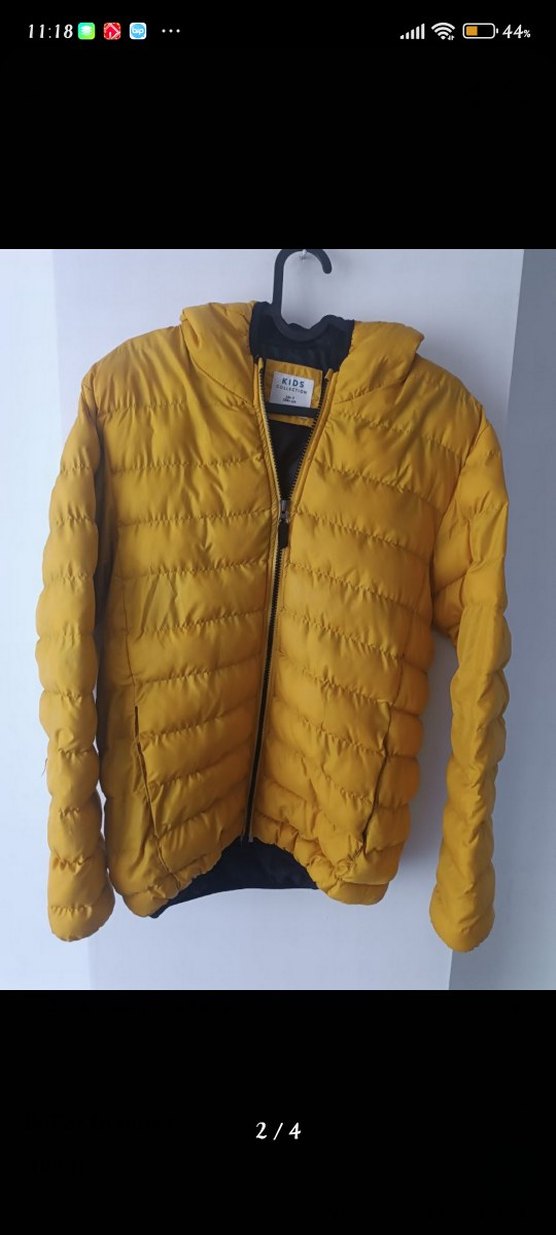 Sarı Fermuarlı Erkek Çocuk Montu - Görsel 2