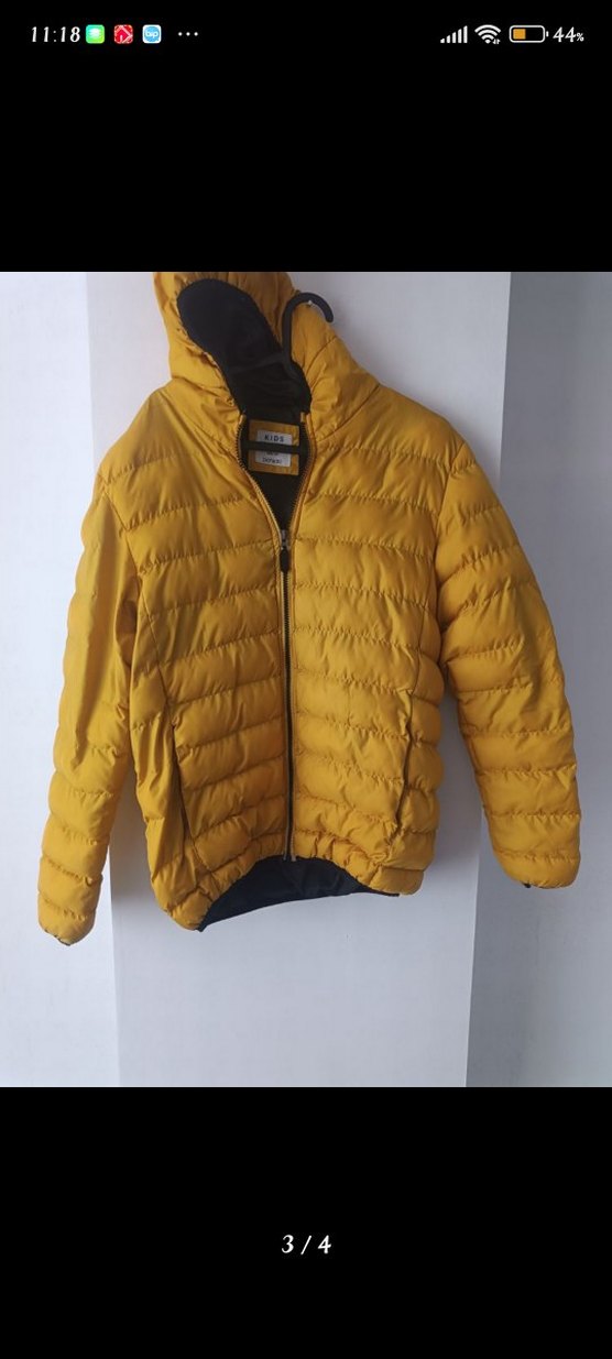 Sarı Fermuarlı Erkek Çocuk Montu - Görsel 3