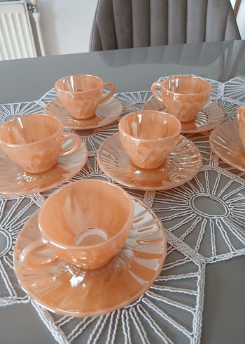 Pastel Bej Kahve Fincan Takımı - Görsel 5