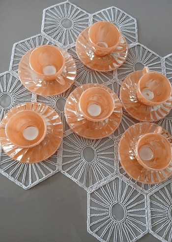 Pastel Bej Kahve Fincan Takımı - Görsel 2