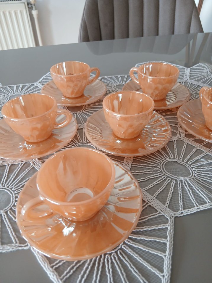 Pastel Bej Kahve Fincan Takımı - Görsel 5