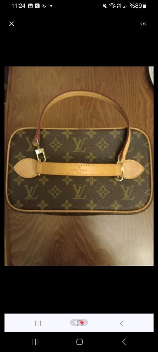 Kahverengi Vintage Deri Kadın Çanta Lous Vuitton - Görsel 2