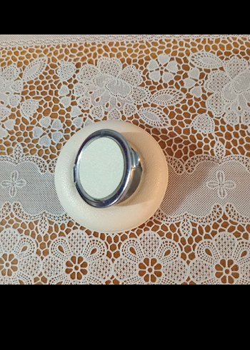 Beyaz Deri Kompakt Kabli Kişisel Küllük - Görsel 3