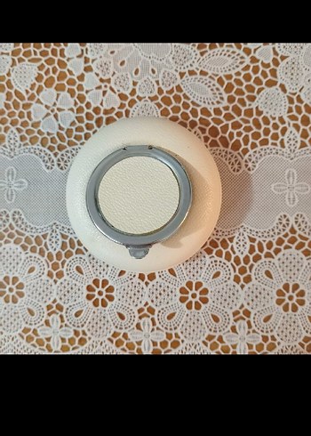 Beyaz Deri Kompakt Kabli Kişisel Küllük - Görsel 2