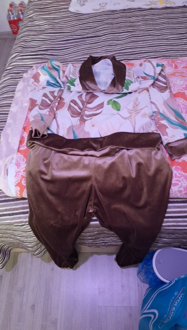 Kahverengi Süet Kemerli Mini Şort - Görsel 2