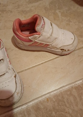 Kız Çocuk Beyaz Cırt Cırtlı Spor Ayakkabı - Görsel 2