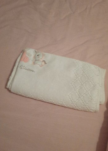 bebek battaniyesi 2 li satiyorum biri desenli biri desensiz - Görsel 4
