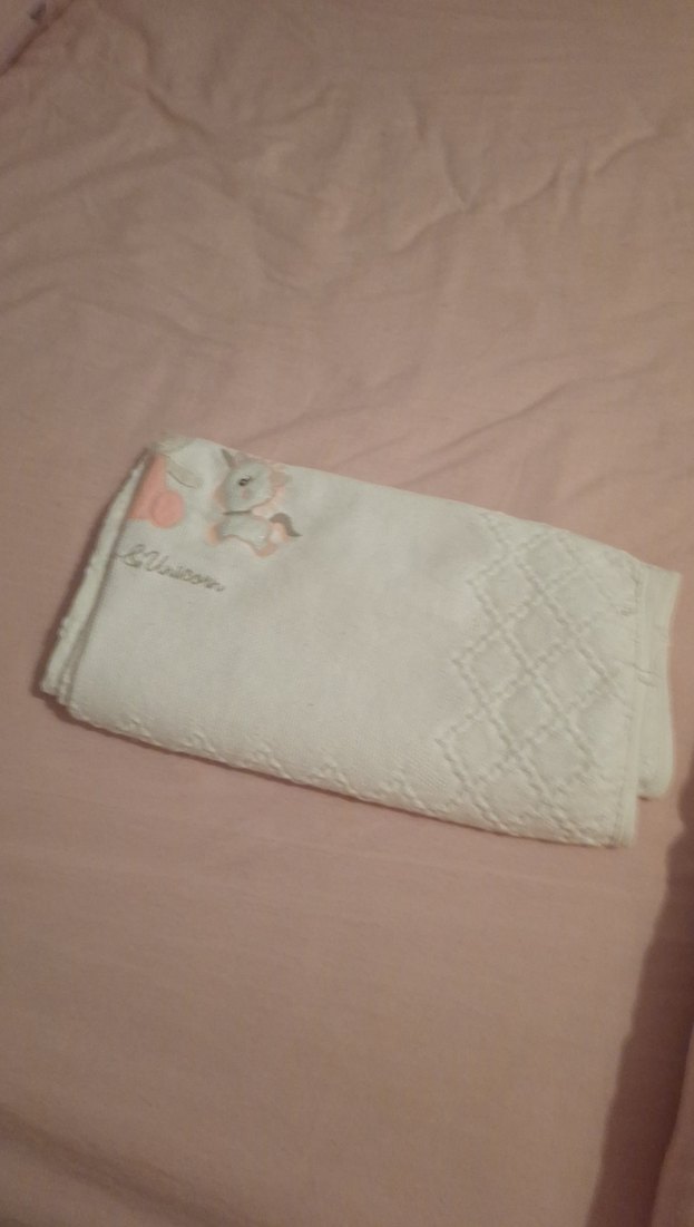 bebek battaniyesi 2 li satiyorum biri desenli biri desensiz - Görsel 4