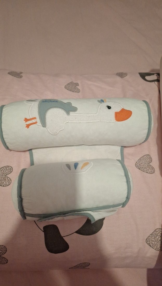 Gri Kuğu Desenli Çocuk Yastık Seti - Görsel 2