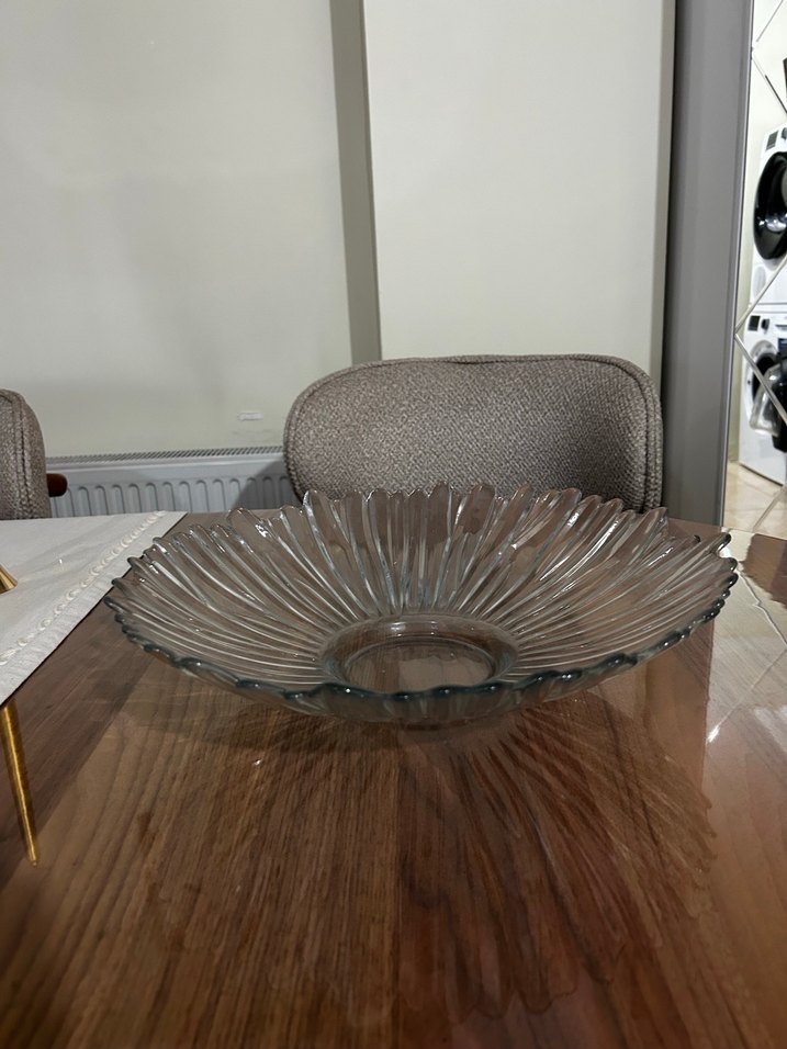 Çağdaş Tarzda Şeffaf Cam Sunumluk - Meyvelik. - Görsel 2