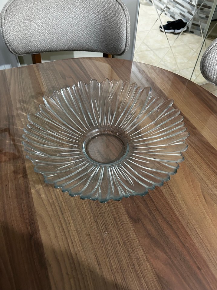 Çağdaş Tarzda Şeffaf Cam Sunumluk - Meyvelik. - Görsel 3