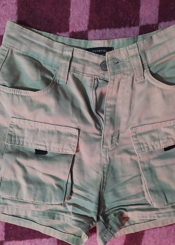 Bej Mini Şort - Görsel 3