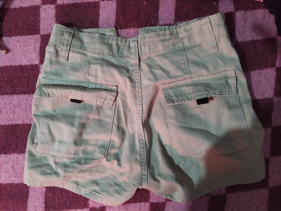 Bej Mini Şort - Görsel 4