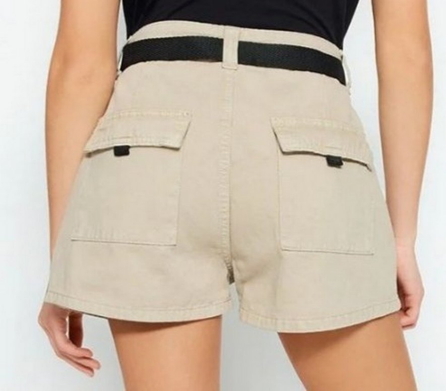 Bej Mini Şort - Görsel 2