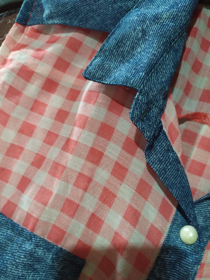 Kolsuz Kareli Düğmeli Kadın Gömlek - Görsel 4