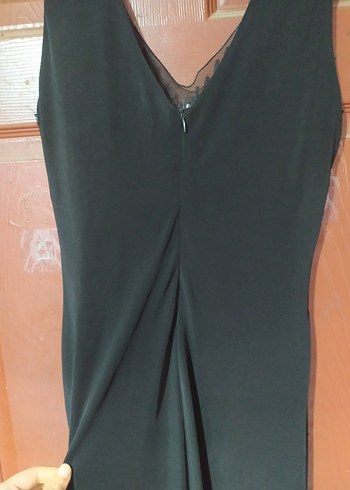 siyah payetli parlak şık drapeli elbise - Görsel 6