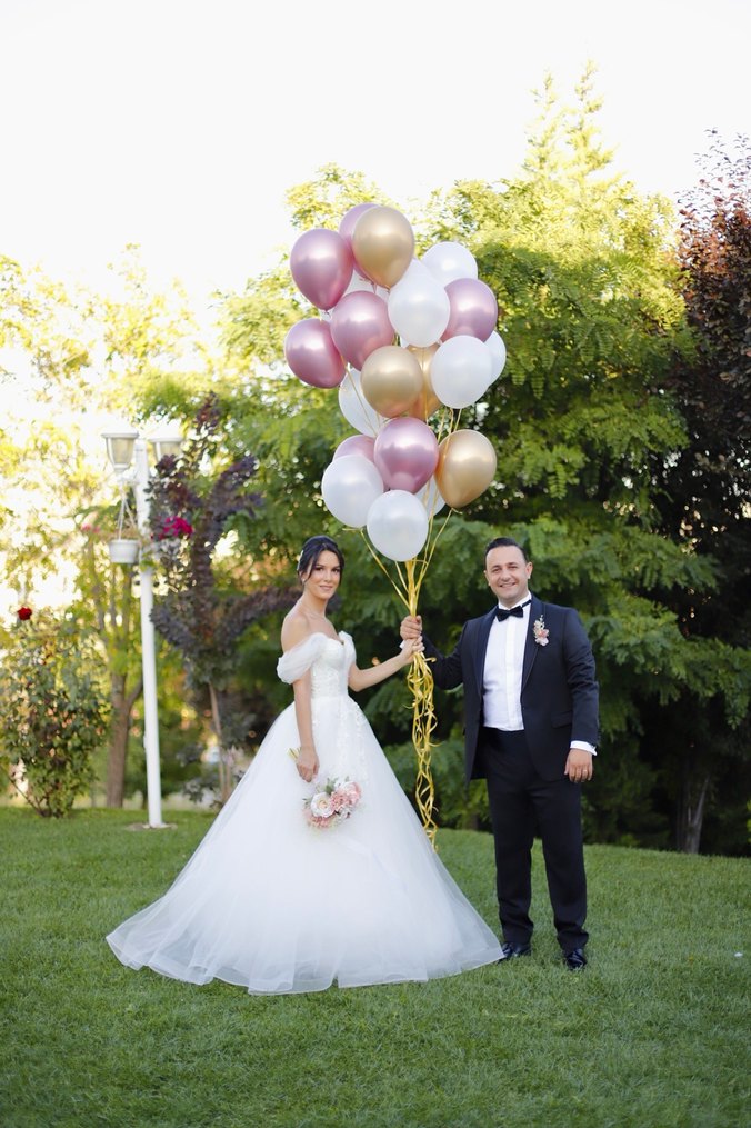 Modern Klasik Straplez Beyaz A Kesim Gelinlik - Görsel 5