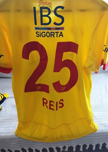 Sarı tüm takım İmzalı Spor deplasman Forması - Görsel 2