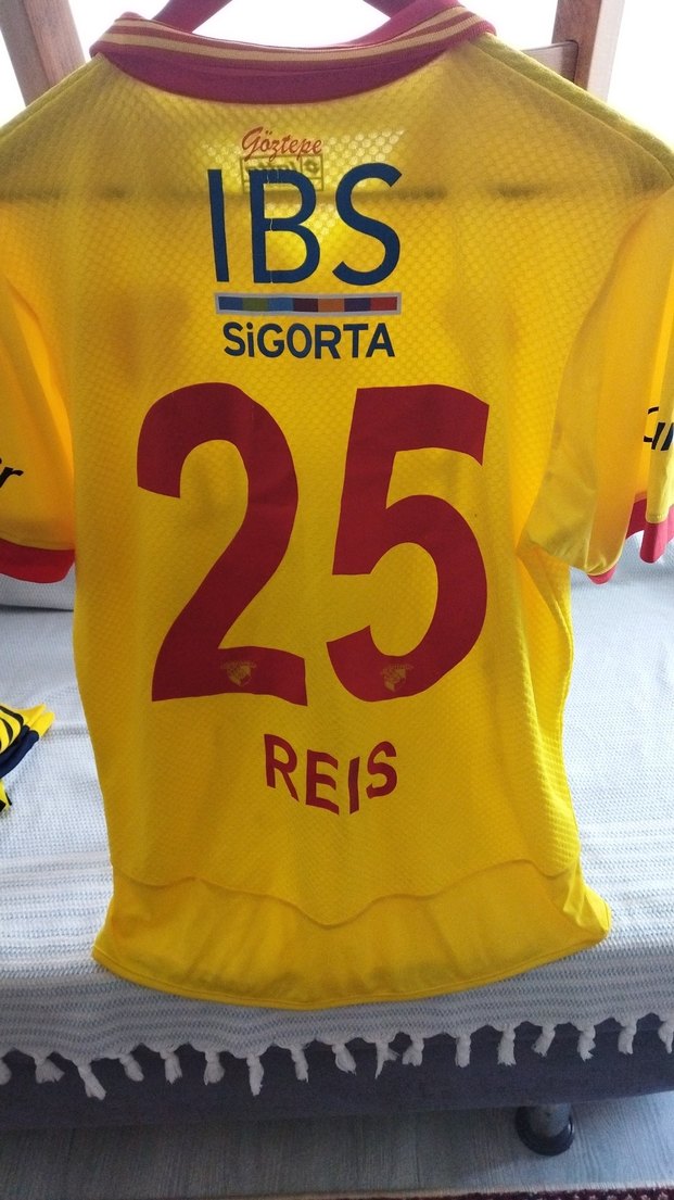 Sarı tüm takım İmzalı Spor deplasman Forması - Görsel 2