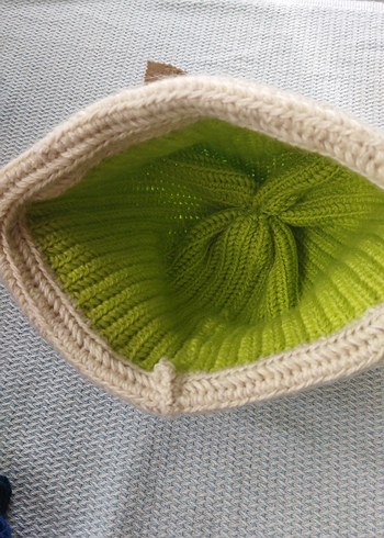 Yeşil Pastel Örgü Kadın Bere - Görsel 4