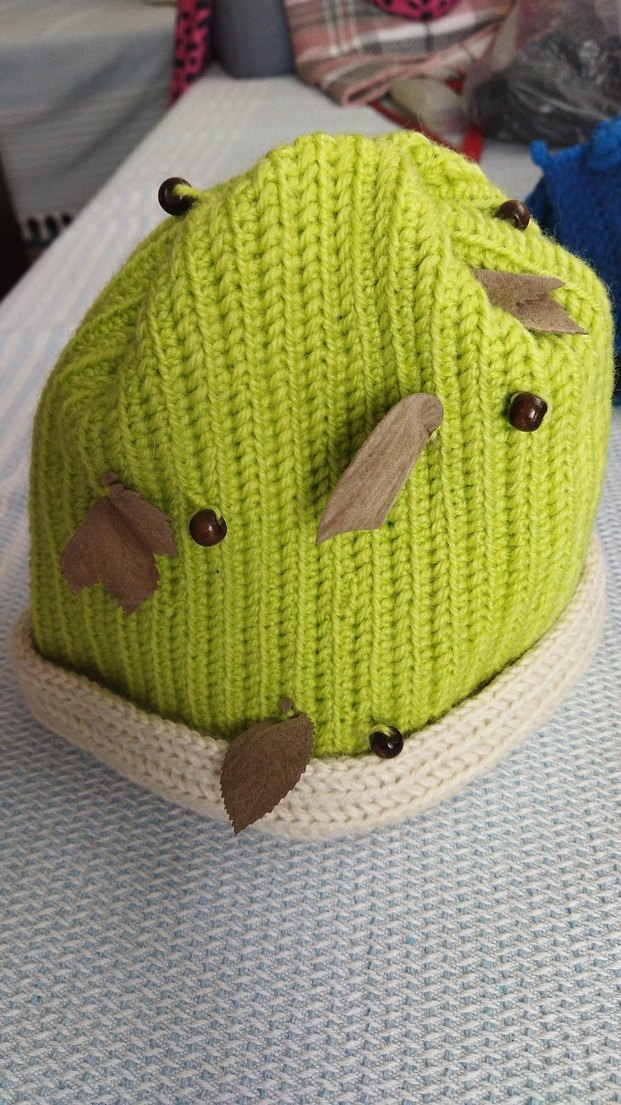 Yeşil Pastel Örgü Kadın Bere - Görsel 2