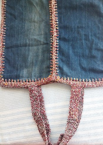 El işi Kot Kadın torba Çanta - Görsel 3