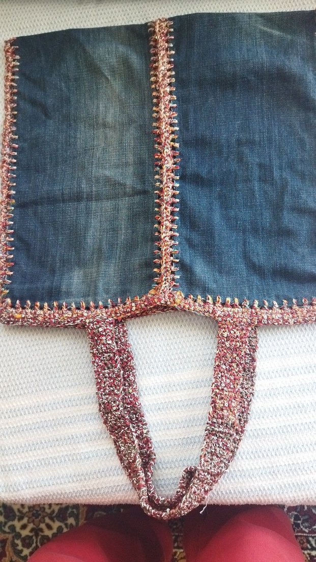 El işi Kot Kadın torba Çanta - Görsel 3