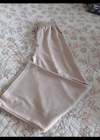 Bej Rahat Kesim Kadın Kumaş Pantolon - Görsel 2