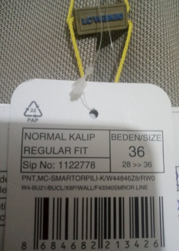 Bej Erkek Ofis Pantolonu Regular Fit - Görsel 2