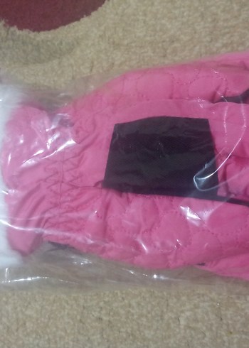 Kız Çocuk Pembe Kürklü Eldiven - Görsel 3