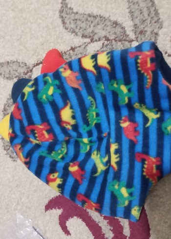 Renkli Dinozor Desenli Erkek Bere - Görsel 2