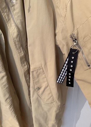 Bej Midi Kadın Yağmurluk - Görsel 4