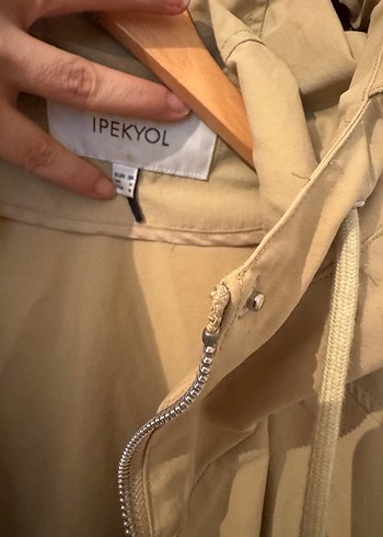 Bej Midi Kadın Yağmurluk - Görsel 5